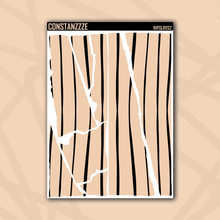 Load image into Gallery viewer, Jumbo Pastel Stripes Rippies Sticker Sheet
