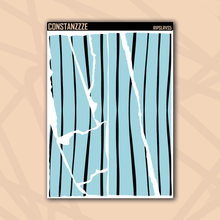 Load image into Gallery viewer, Jumbo Pastel Stripes Rippies Sticker Sheet