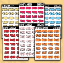 Load image into Gallery viewer, 318 Drippy Days of the Week Sticker Sheet