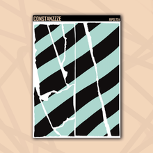 Load image into Gallery viewer, Jumbo Pastel Thick Stripe Rippies Sticker Sheet