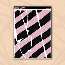 Load image into Gallery viewer, Jumbo Pastel Thick Stripe Rippies Sticker Sheet