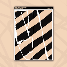 Load image into Gallery viewer, Jumbo Pastel Thick Stripe Rippies Sticker Sheet