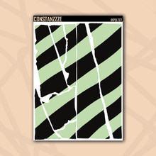 Load image into Gallery viewer, Jumbo Pastel Thick Stripe Rippies Sticker Sheet