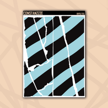 Load image into Gallery viewer, Jumbo Pastel Thick Stripe Rippies Sticker Sheet