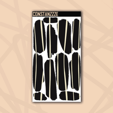 Load image into Gallery viewer, Pastel Stripes On Black Large Swatch Sticker Sheet