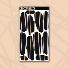 Load image into Gallery viewer, Pastel Stripes On Black Large Swatch Sticker Sheet