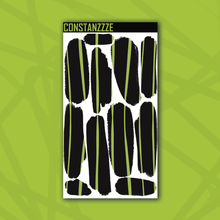 Load image into Gallery viewer, Traditional Stripes On Black Large Swatch Sticker Sheet