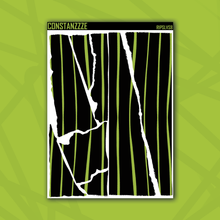 Load image into Gallery viewer, Jumbo Traditional Stripes Over Black Rippies Sticker Sheet