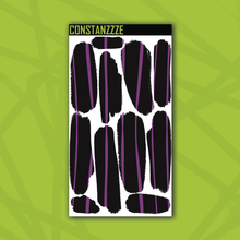 Load image into Gallery viewer, Traditional Stripes On Black Large Swatch Sticker Sheet