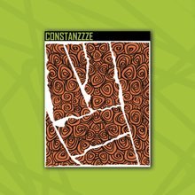 Load image into Gallery viewer, Traditional Swirlies Small Rippies Sticker Sheet