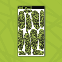 Load image into Gallery viewer, Traditional Swirlies Large Swatch Sticker Sheet