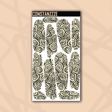 Load image into Gallery viewer, Pastel Swirlies Large Swatch Sticker Sheet