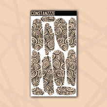 Load image into Gallery viewer, Pastel Swirlies Large Swatch Sticker Sheet