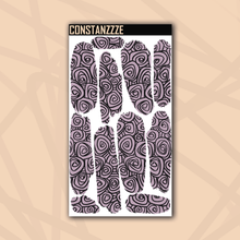 Load image into Gallery viewer, Pastel Swirlies Large Swatch Sticker Sheet