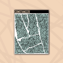 Load image into Gallery viewer, Pastel Swirlies Small Rippies Sticker Sheet