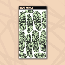 Load image into Gallery viewer, Pastel Swirlies Large Swatch Sticker Sheet