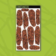 Load image into Gallery viewer, Traditional Swirlies Large Swatch Sticker Sheet