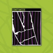 Load image into Gallery viewer, Traditional Stripes Over Black Small Rippies Sticker Sheet