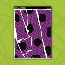 Load image into Gallery viewer, Jumbo Traditional Dot and Stripes Rippies Sticker Sheet