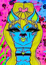 Load image into Gallery viewer, Bright Blue GW Llama Reusable Sticker Book