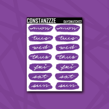 Load image into Gallery viewer, Brights Day Swatch Sticker Sheet