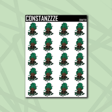 Load image into Gallery viewer, Metal Chibi Crafts Sticker Sheet (Choose Your Skin Tone)
