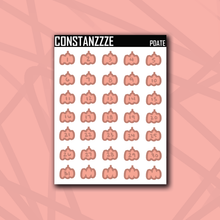 Load image into Gallery viewer, Pumpkin Date Sticker Sheets