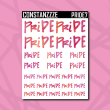 Load image into Gallery viewer, Pride Hand Lettered Sticker Sheet