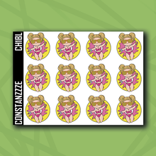 Load image into Gallery viewer, Fun in the Sun Chibi Floatie Sticker Sheet (Light Skin Tone)