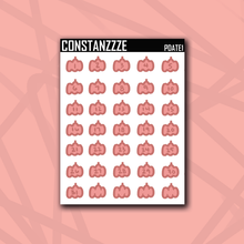 Load image into Gallery viewer, Pumpkin Date Sticker Sheets