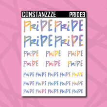 Load image into Gallery viewer, Pride Hand Lettered Sticker Sheet