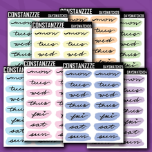 Load image into Gallery viewer, Pastel Day Swatch Sticker Sheet