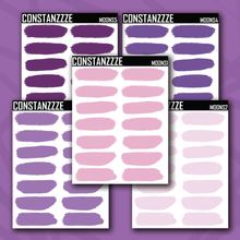 Load image into Gallery viewer, Purple Moon Swatch Sticker Sheet