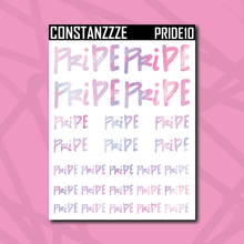 Load image into Gallery viewer, Pride Hand Lettered Sticker Sheet