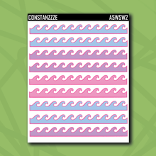 Load image into Gallery viewer, A5 Wave Washi Strip Sticker Sheet
