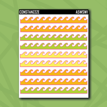 Load image into Gallery viewer, A5 Wave Washi Strip Sticker Sheet