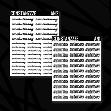 Load image into Gallery viewer, Anniversary Hand Lettered Sticker Sheet
