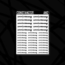 Load image into Gallery viewer, Anniversary Hand Lettered Sticker Sheet