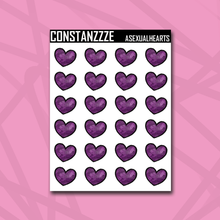 Load image into Gallery viewer, Pride Heart Sticker Sheet