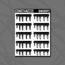 Load image into Gallery viewer, Black and White Drippy Headers