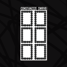 Load image into Gallery viewer, Black Rose Full Box Sticker Sheet