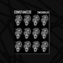 Load image into Gallery viewer, Skull Witch Luv Chibi Sticker Sheet