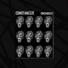 Load image into Gallery viewer, Skull Witch ZZZ Chibi Sticker Sheet