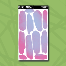 Load image into Gallery viewer, Large Summer Waves Swatch Sticker Sheet