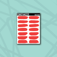 Load image into Gallery viewer, Traditional Holiday Swatch Sticker Sheet