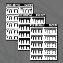 Load image into Gallery viewer, Black and White Drippy Headers