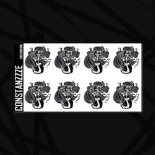 Load image into Gallery viewer, Large Skull Witch Chibi Mermaid Sticker Sheet