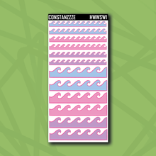 Load image into Gallery viewer, Summer Waves Weeks Washi Strip Sticker Sheet