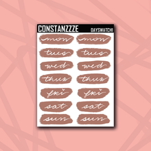 Load image into Gallery viewer, Fall Day Swatch Sticker Sheet