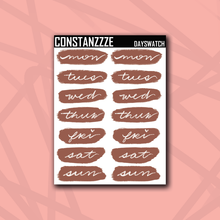 Load image into Gallery viewer, Fall Day Swatch Sticker Sheet